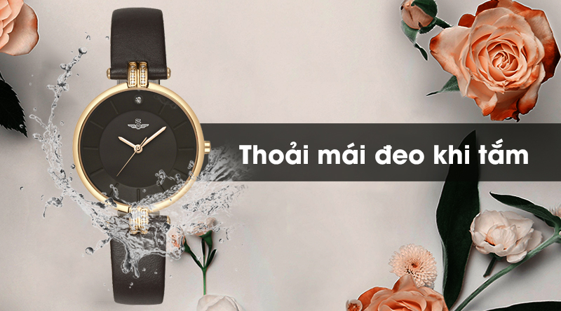 Đồng hồ nữ SR Watch SL7542.6103 có khả năng chống nước khá tốt