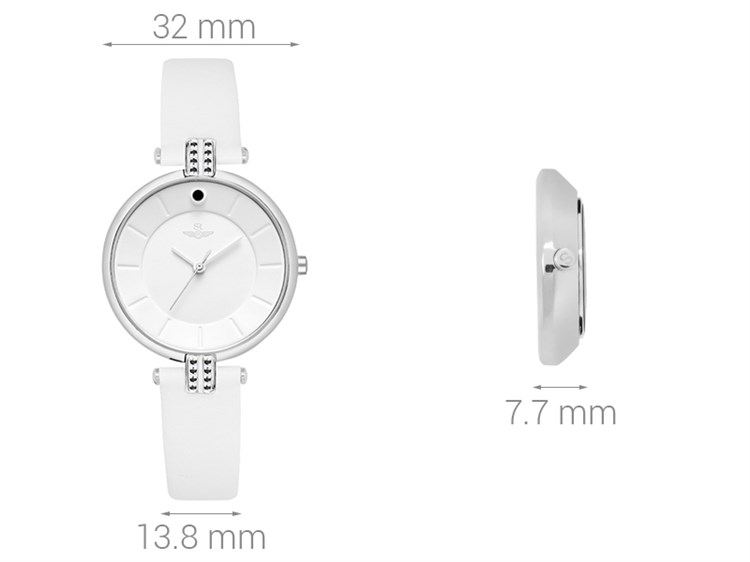 Đồng hồ Nữ SR Watch SL7542.4102 Màu Trắng