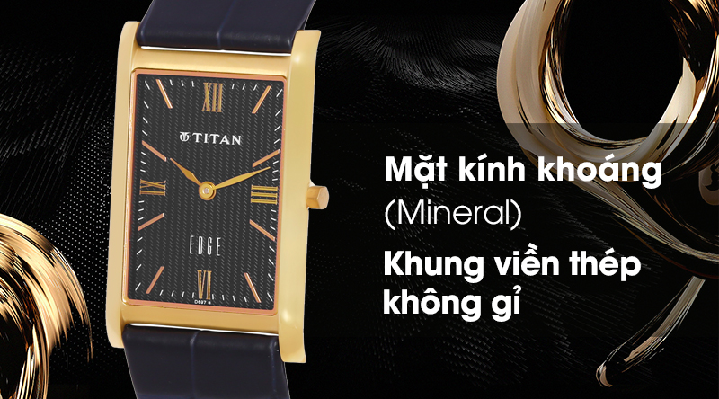 Đồng hồ nam Titan 1043WL02 có mặt kính bền bỉ, khung viền chắc chắn Đồng hồ nam Titan 1043WL02 có mặt kính bền bỉ, khung viền chắc chắn