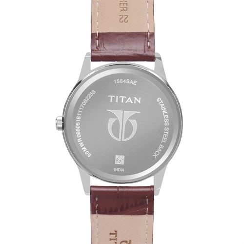 Đồng hồ TITAN 42.3 mm Nam 1584SL03 Màu Nâu