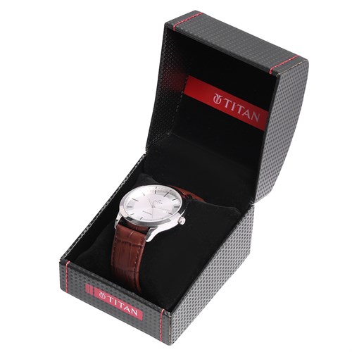 Đồng hồ TITAN 42.3 mm Nam 1584SL03 Màu Nâu