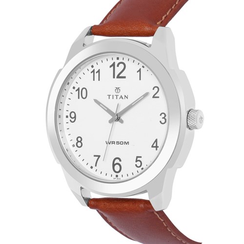 Đồng hồ TITAN 42.6 mm Nam 1585SL07 Màu Nâu