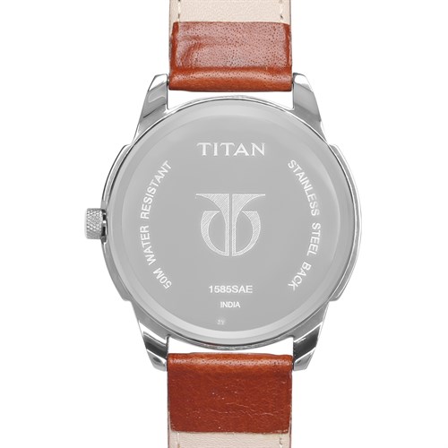 Đồng hồ TITAN 42.6 mm Nam 1585SL07 Màu Nâu