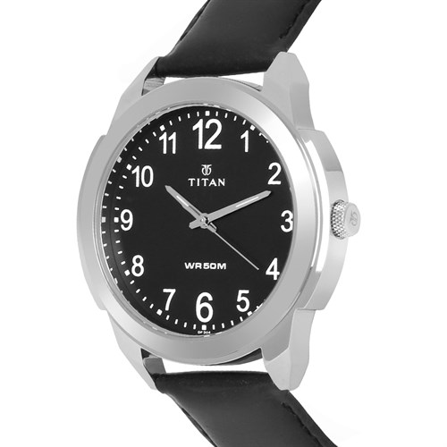 Đồng hồ TITAN Classique 42.2 mm Nam 1585SL08 Màu Đen