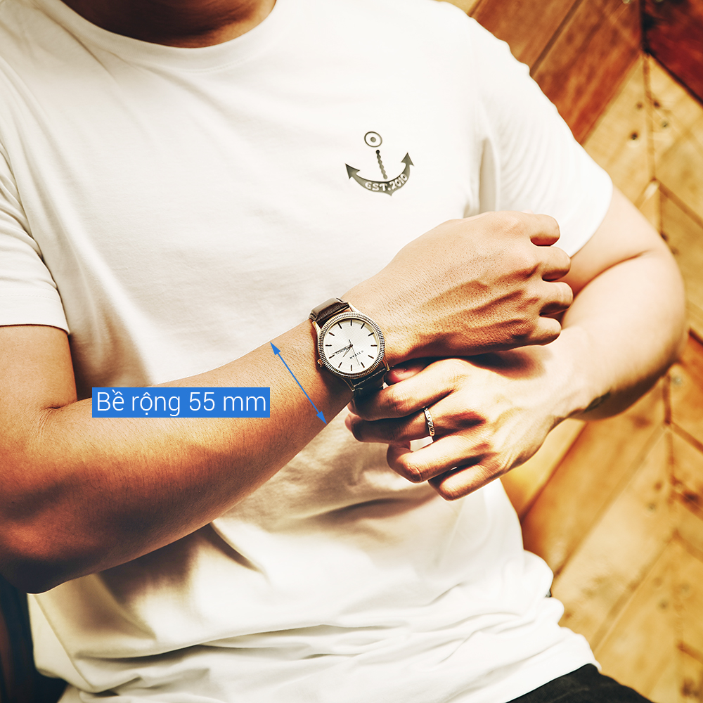 Đồng hồ TITAN Champagne 40.5 mm Nam 1650YL01