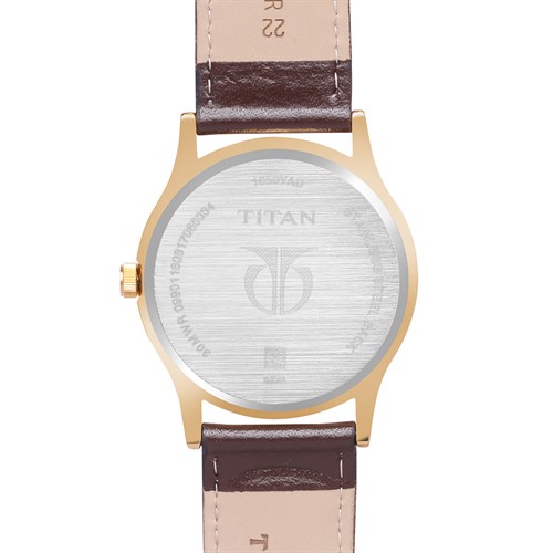 Đồng hồ TITAN Champagne 40.5 mm Nam 1650YL01 Màu Nâu