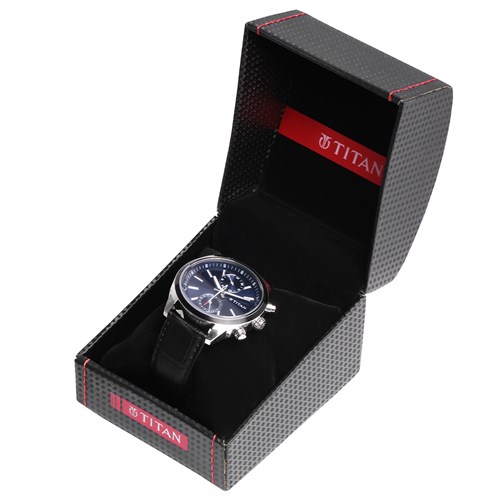 Đồng hồ TITAN 41.2 mm Nam 1733KL01 Màu Đen