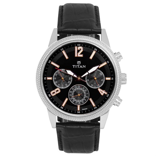 Đồng hồ TITAN 43 mm Nam 1734SL02 Màu Đen