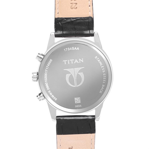 Đồng hồ TITAN 43 mm Nam 1734SL02 Màu Đen