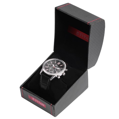 Đồng hồ TITAN 43 mm Nam 1734SL02 Màu Đen