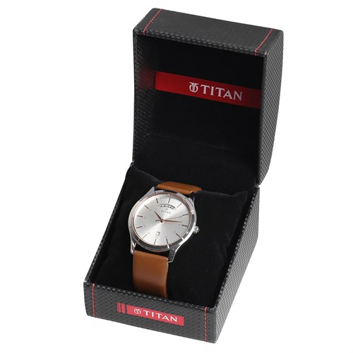 Đồng hồ TITAN 42 mm Nam 1767SL01 Màu Nâu