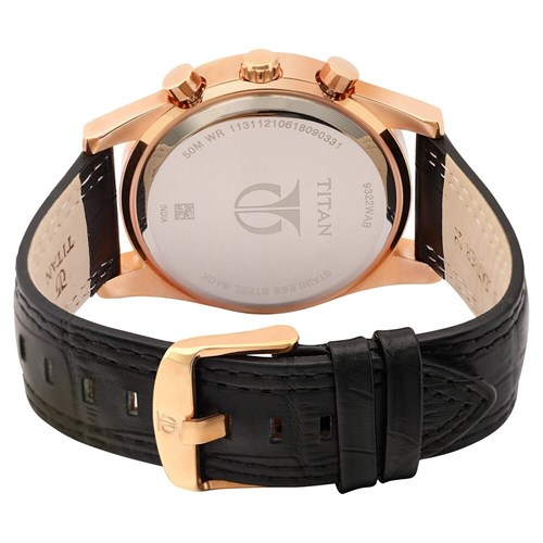 Đồng hồ TITAN 46 mm Nam 9322WL01 Màu Đen