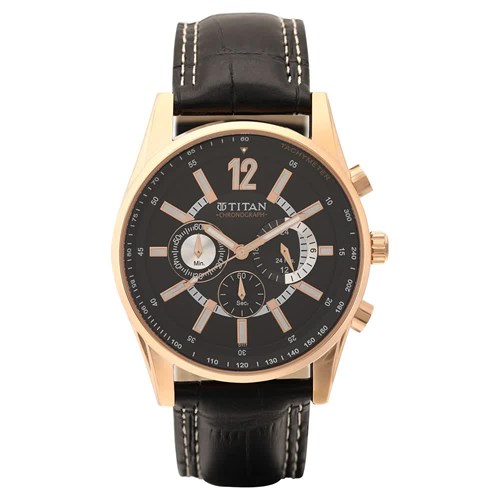 Đồng hồ TITAN 50 mm Nam 9322WL02 Màu Đen