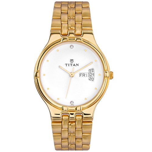 Đồng hồ TITAN 35 mm Nam 1107YM07 Màu Vàng