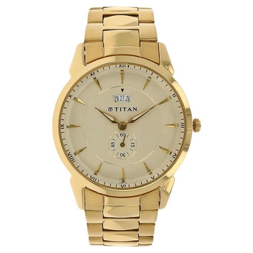 Đồng hồ TITAN 35 mm Nam 1521YM02 Màu Vàng