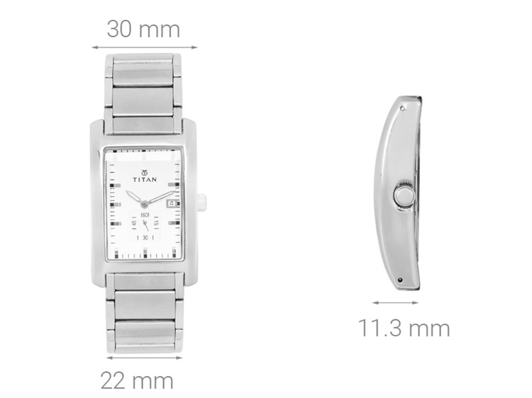 Đồng hồ Nam Titan 9280SM01 Màu Bạc