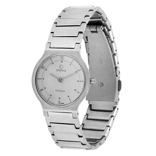 Đồng hồ TITAN 30 mm Nam 9876SM02 Màu Bạc