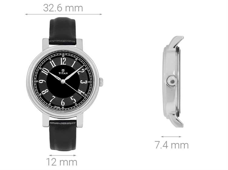 Đồng hồ TITAN 32.6 mm Nữ 2554SL02 Màu Đen