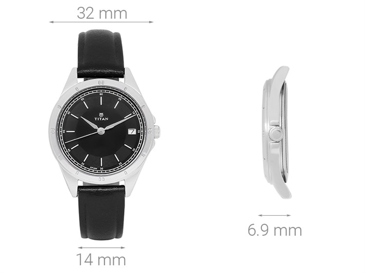 Đồng hồ TITAN 32 mm Nữ 2556SL02 Màu Đen