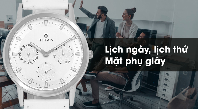 Đồng hồ Nữ Titan 2557SL01 tích hợp tiện ích thời gian. Đồng hồ Nữ Titan 2557SL01 tích hợp tiện ích thời gian.