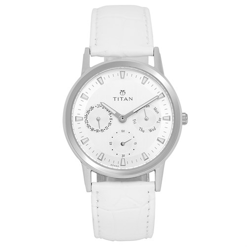 Đồng hồ TITAN 34 mm Nữ 2557SL01 Màu Trắng