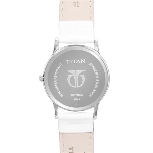Đồng hồ TITAN 34 mm Nữ 2557SL01 Màu Trắng