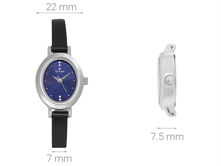 Đồng hồ TITAN 22 mm Nữ 2599SL01 Màu Đen