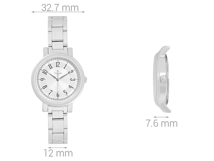 Đồng hồ TITAN 32.7 mm Nữ 2554SM01 Màu Bạc