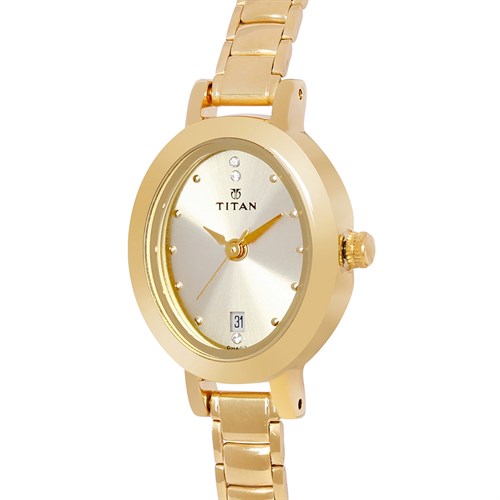 Đồng hồ TITAN 22 mm Nữ 2599YM01 Màu Vàng