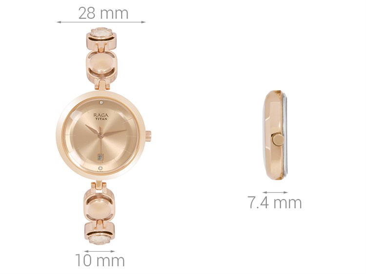 Đồng hồ TITAN 28 mm Nữ 2606WM02