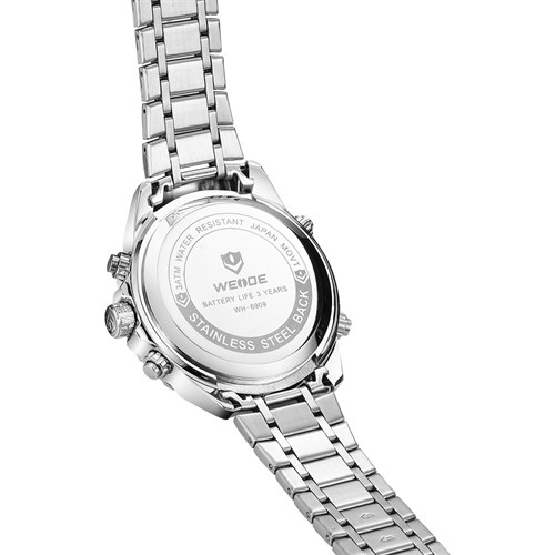 Đồng hồ Nam Weide WH6909-2C Màu Bạc