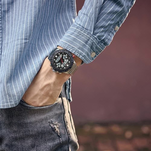 Đồng hồ Nam Weide WH8503-1C Màu Bạc