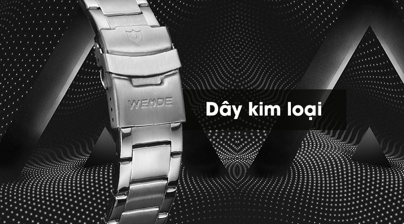Đồng hồ nam Weide WH8503-2C có dây đeo bền đẹp, chống ăn mòn
