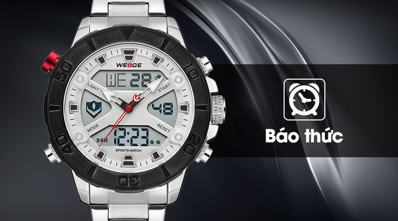 Đồng hồ nam Weide WH8503-2C có tính năng báo thức giúp bạn luôn đúng giờ