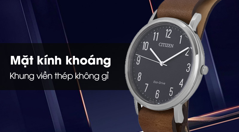 Đồng hồ nam Citizen BJ6501-01E - Eco-Drive có mặt kính cứng cáp, khung viền bền bỉ Đồng hồ nam Citizen BJ6501-01E - Eco-Drive có mặt kính cứng cáp, khung viền bền bỉ