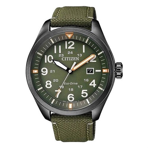 Đồng hồ CITIZEN 43 mm Nam AW5005-21Y Màu Xanh bộ đội