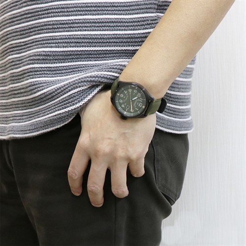 Đồng hồ CITIZEN 43 mm Nam AW5005-21Y Màu Xanh bộ đội