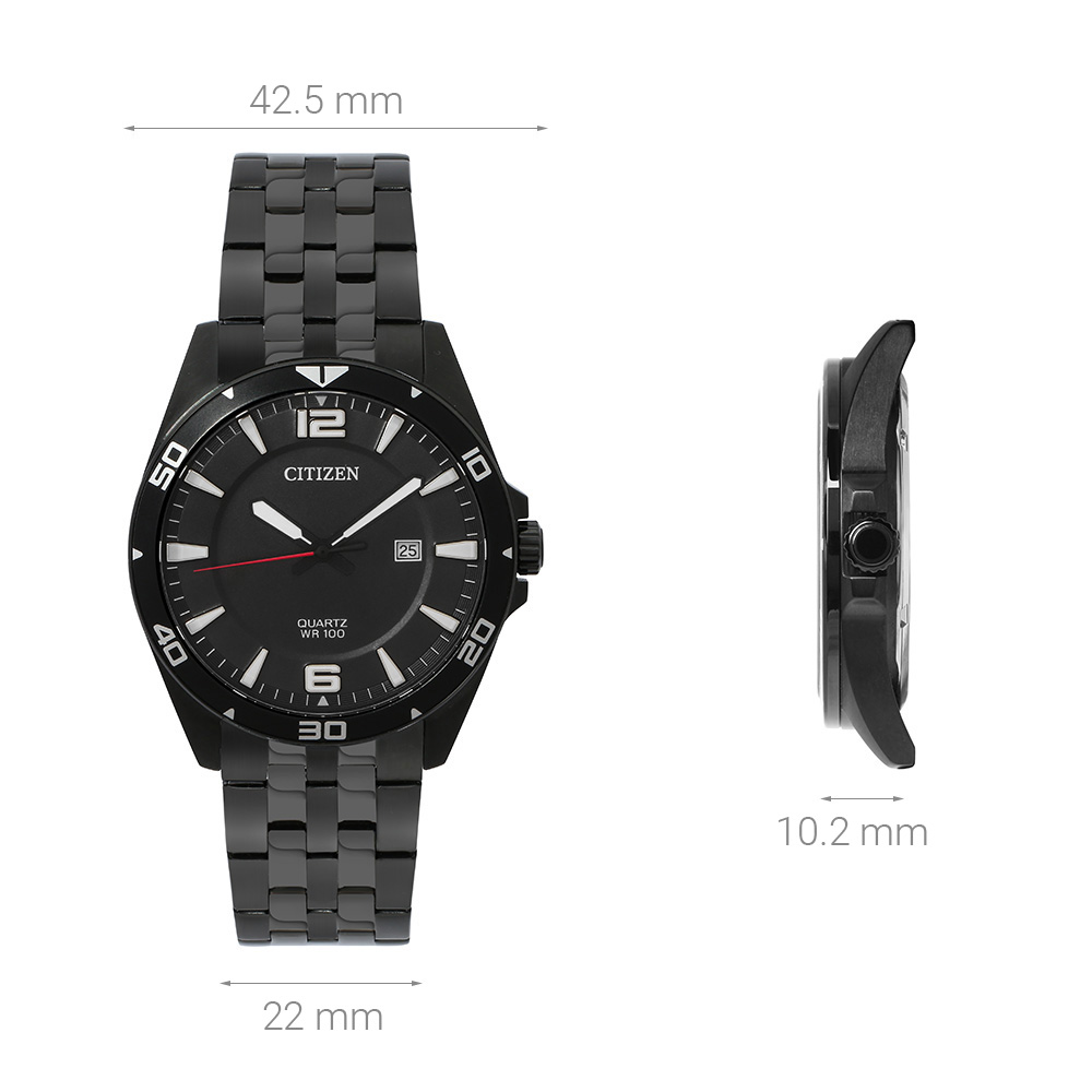 Đồng hồ CITIZEN 42.5 mm Nam BI5055-51E Màu Đen