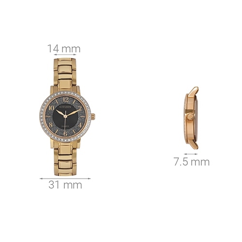Đồng hồ CITIZEN 31 mm Nữ EL3048-53E Màu Vàng đồng