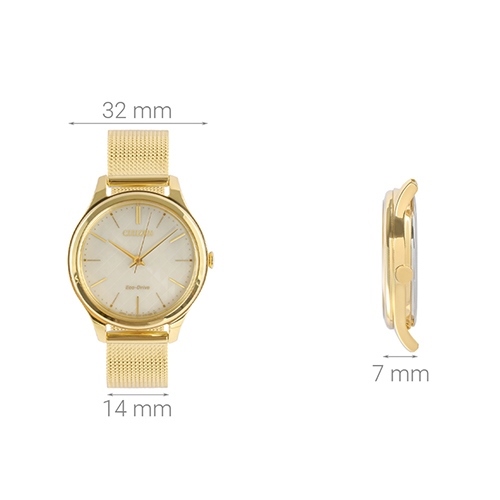 Đồng hồ CITIZEN 32 mm Nữ EM0502-86P Màu Vàng