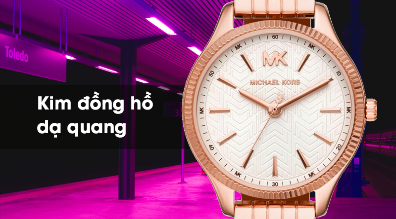 Đồng hồ nữ Michael Kors MK6641 có kim dạ quang hữu dụng Đồng hồ nữ Michael Kors MK6641 có kim dạ quang hữu dụng