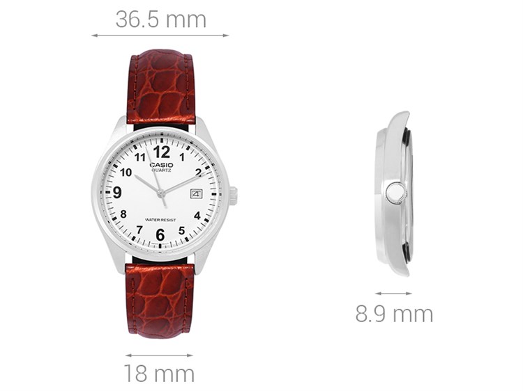 Đồng hồ CASIO 36.5 mm Nam MTP-1175E-7BDF Màu Nâu