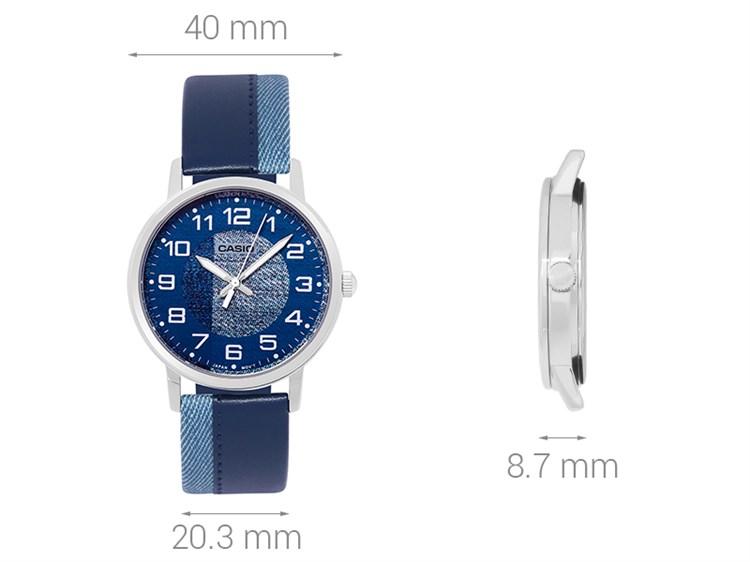 Đồng hồ Nam Casio MTP-E159L-2B1DF Màu Xanh Dương