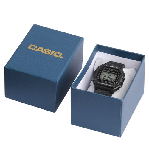 Đồng hồ CASIO 43 mm Nam W-218H-1AVDF Màu Đen