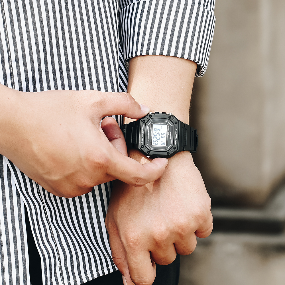 Đồng hồ CASIO 43 mm Nam W-218H-1AVDF