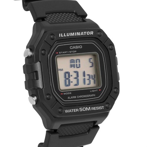 Đồng hồ CASIO 43 mm Nam W-218H-1AVDF Màu Đen