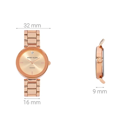 Đồng hồ ANNE KLEIN 32 mm Nữ AK/1362RGRG Màu Vàng Hồng