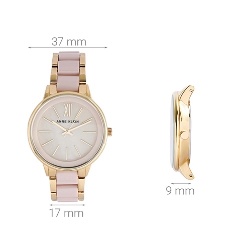 Đồng hồ ANNE KLEIN 37 mm Nữ AK/1412BMGB Màu Vàng Hồng