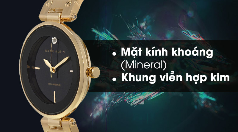Đồng hồ Nữ Anne Klein AK/1414BKGB trang bị lớp vỏ ngoài bền chắc Đồng hồ Nữ Anne Klein AK/1414BKGB trang bị lớp vỏ ngoài bền chắc