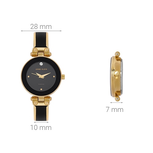 Đồng hồ ANNE KLEIN 28 mm Nữ AK/1980BKGB Màu Đen